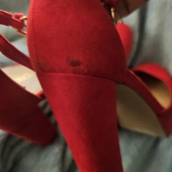 Shoe Dazzle Women's Red Platform Heels - Picture 7 of 15